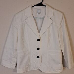 Emma James Cream suit blazer jacket size 10